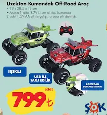 GOKİDY OYUNCAK UZAKTAN KUMANDALI OFF-ROAD ARAÇ